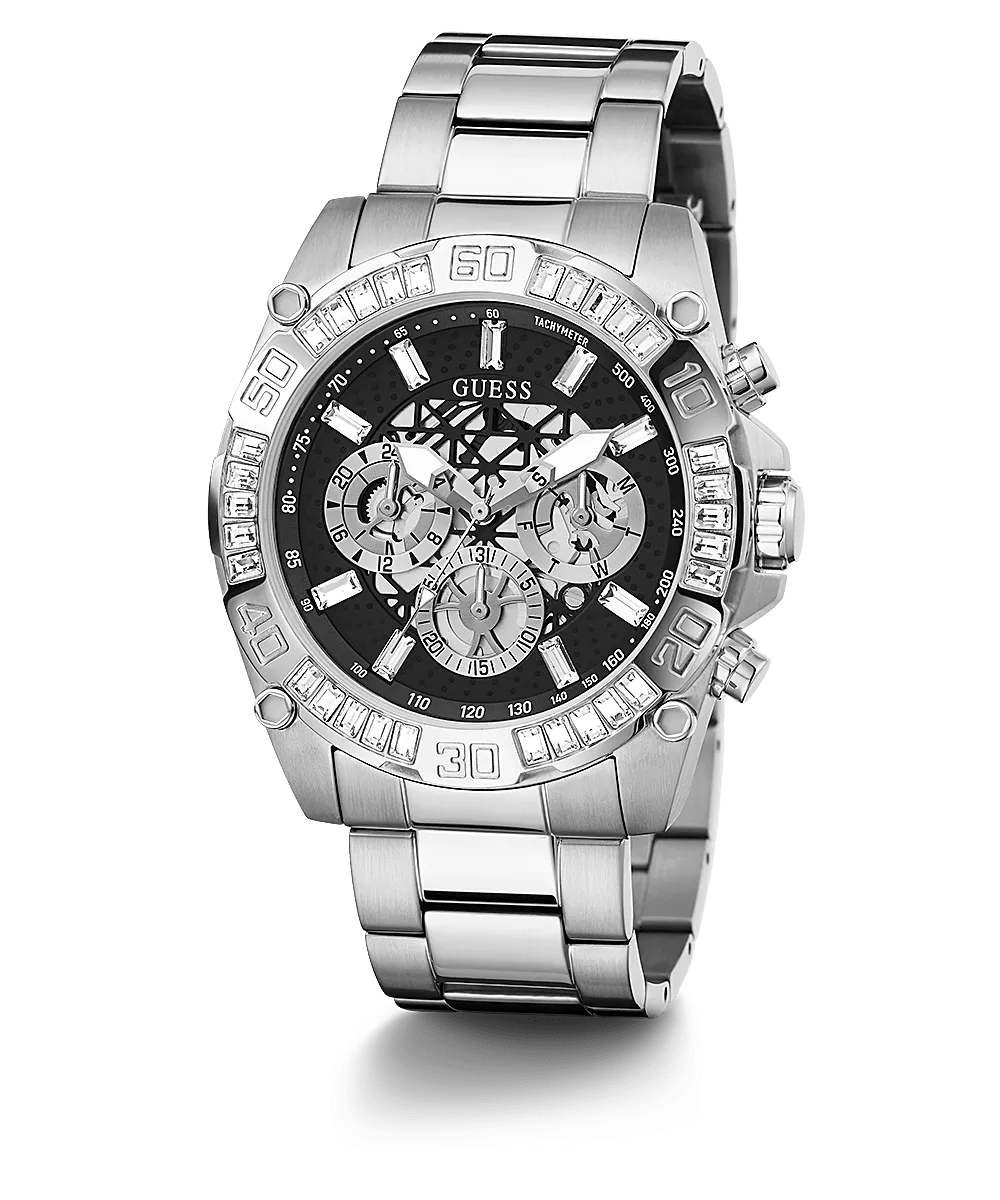 Guess Trophy Silver Tone Men's Watch GW0390G1
