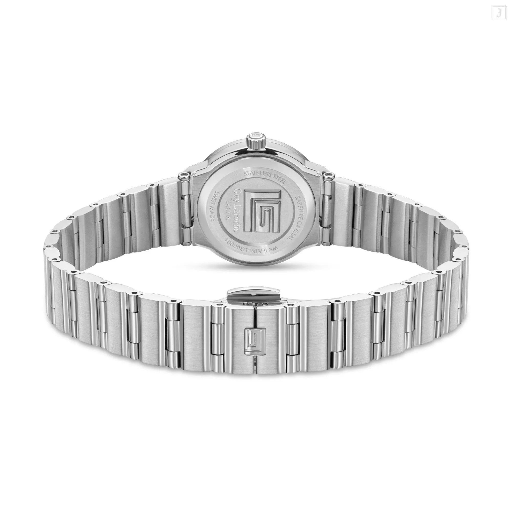 Guy Laroche Sacha Ladies White Dial Stainless Steel Watch