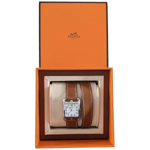 HERMES [M03] Barenia "Double Tour Cape Cod" Watch Model 31 mm, BNIB!