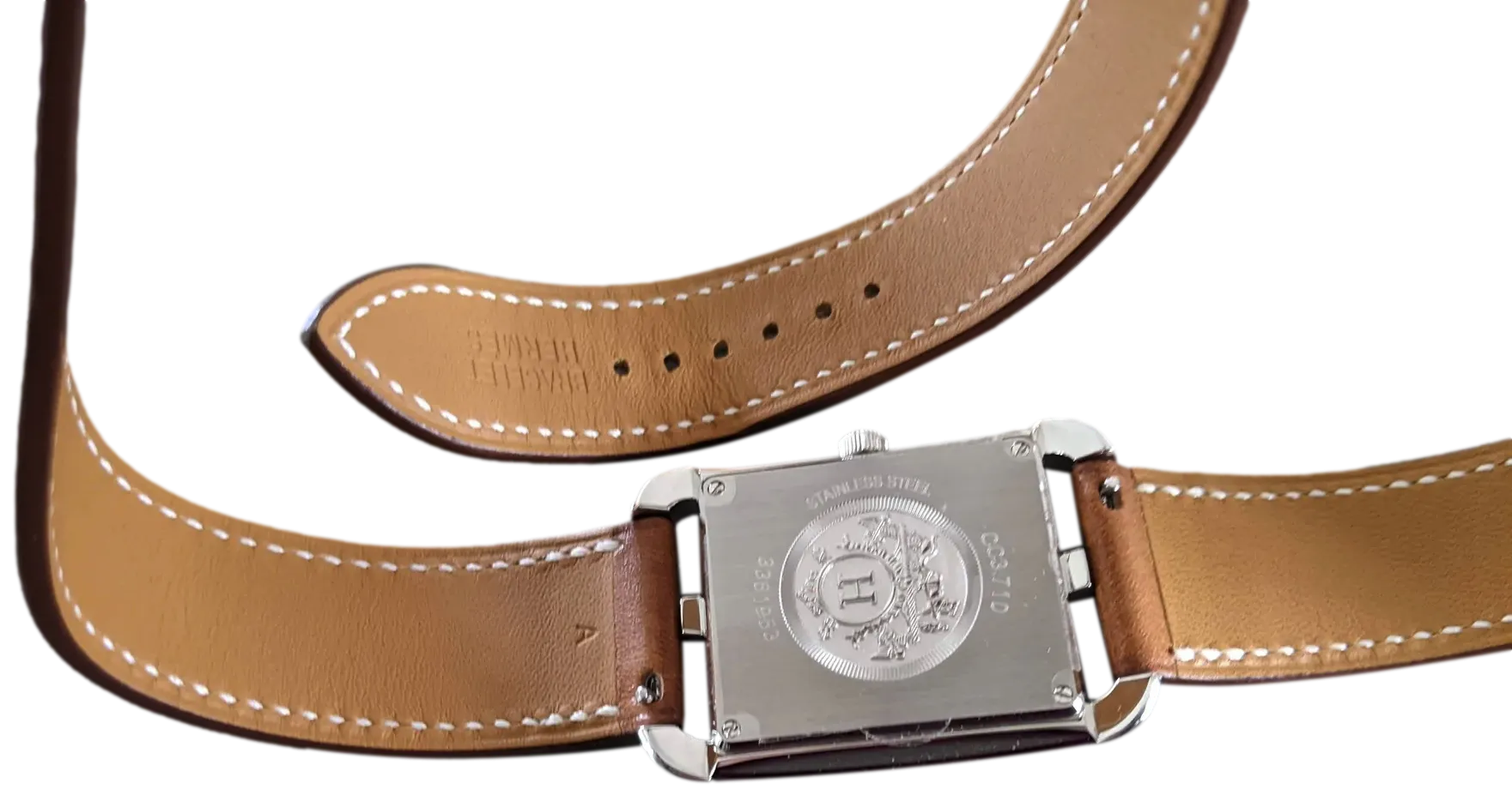 HERMES [M03] Barenia "Double Tour Cape Cod" Watch Model 31 mm, BNIB!