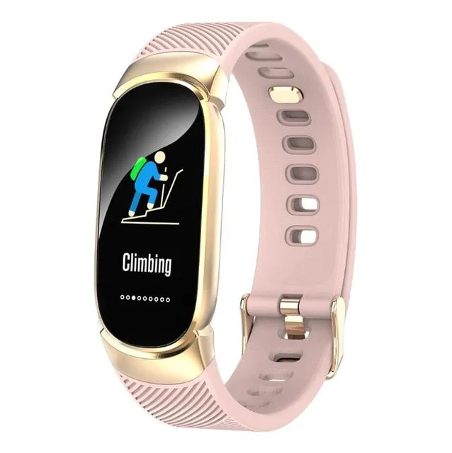 Hollvada Women Sport Smart WatchIP67 Waterproof SmartWatch Heart Rate Blood Pressure Pedometer Watch Clock For Android iOS
