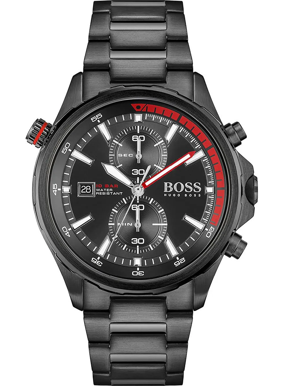 Hugo Boss Globetrotter Black Chronograph Men's Watch 1513825