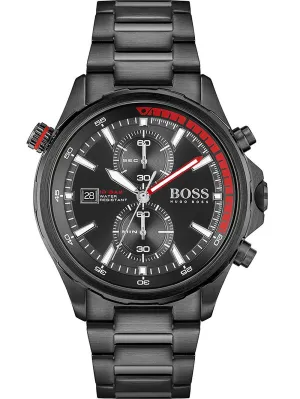 Hugo Boss Globetrotter Black Chronograph Men's Watch 1513825