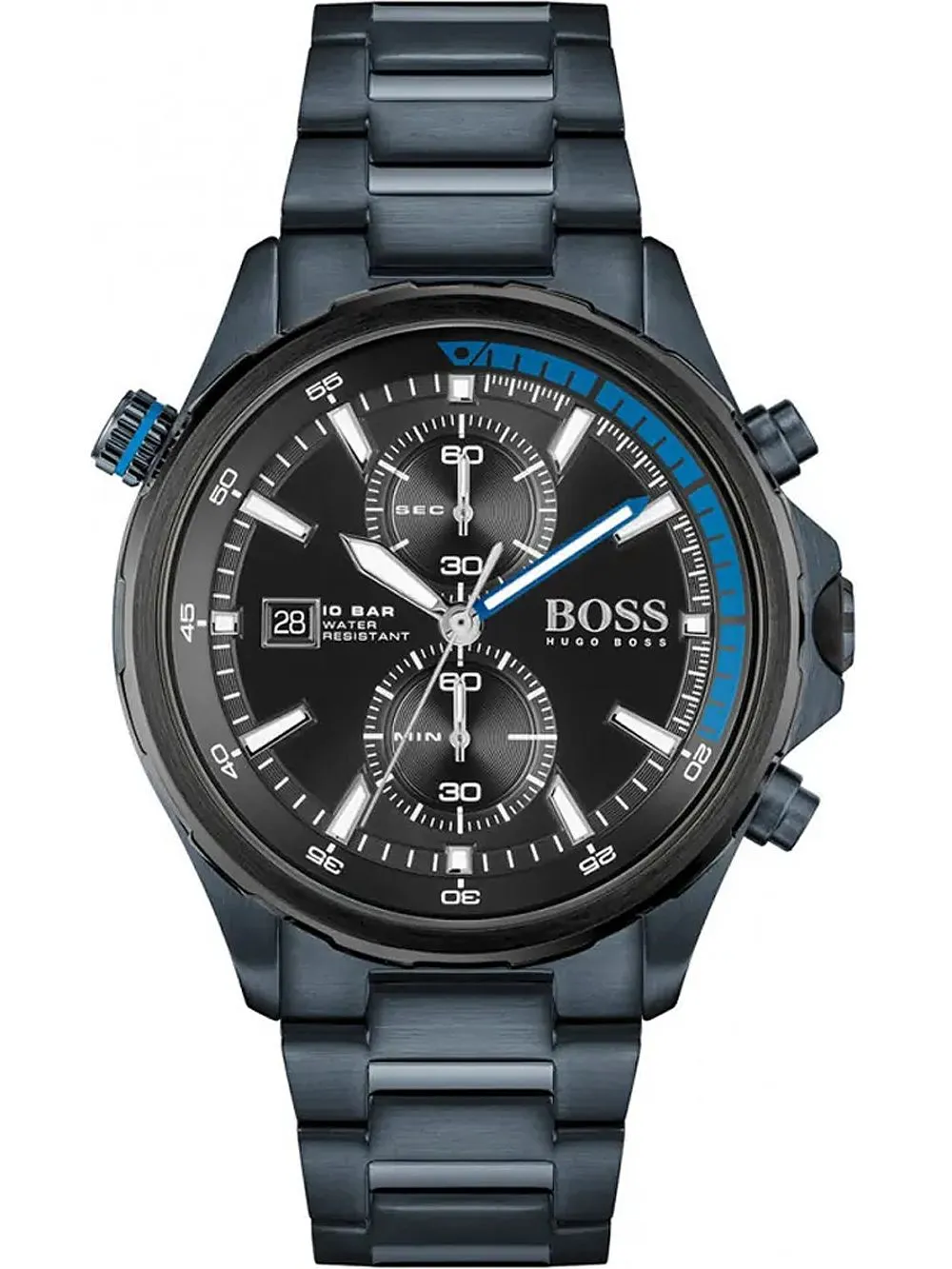 Hugo Boss Globetrotter Black Dial Men's Watch 1513824