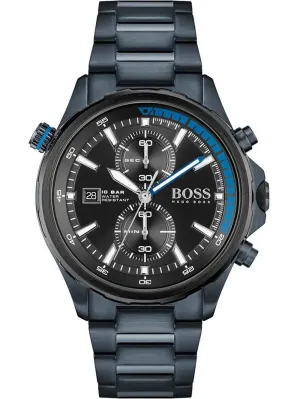 Hugo Boss Globetrotter Black Dial Men's Watch 1513824