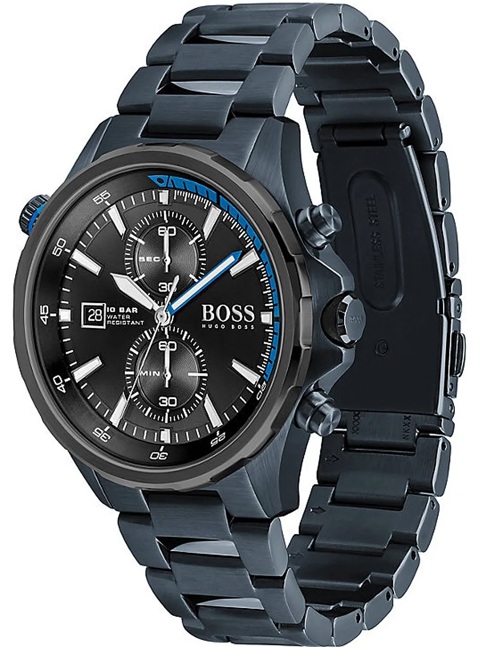 Hugo Boss Globetrotter Black Dial Men's Watch 1513824