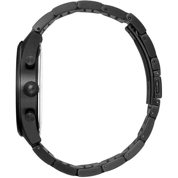 HUGO BOSS Pioneer Black Stainless Steel Black Dial Chronograph Quartz Watch for Gents - 1513714