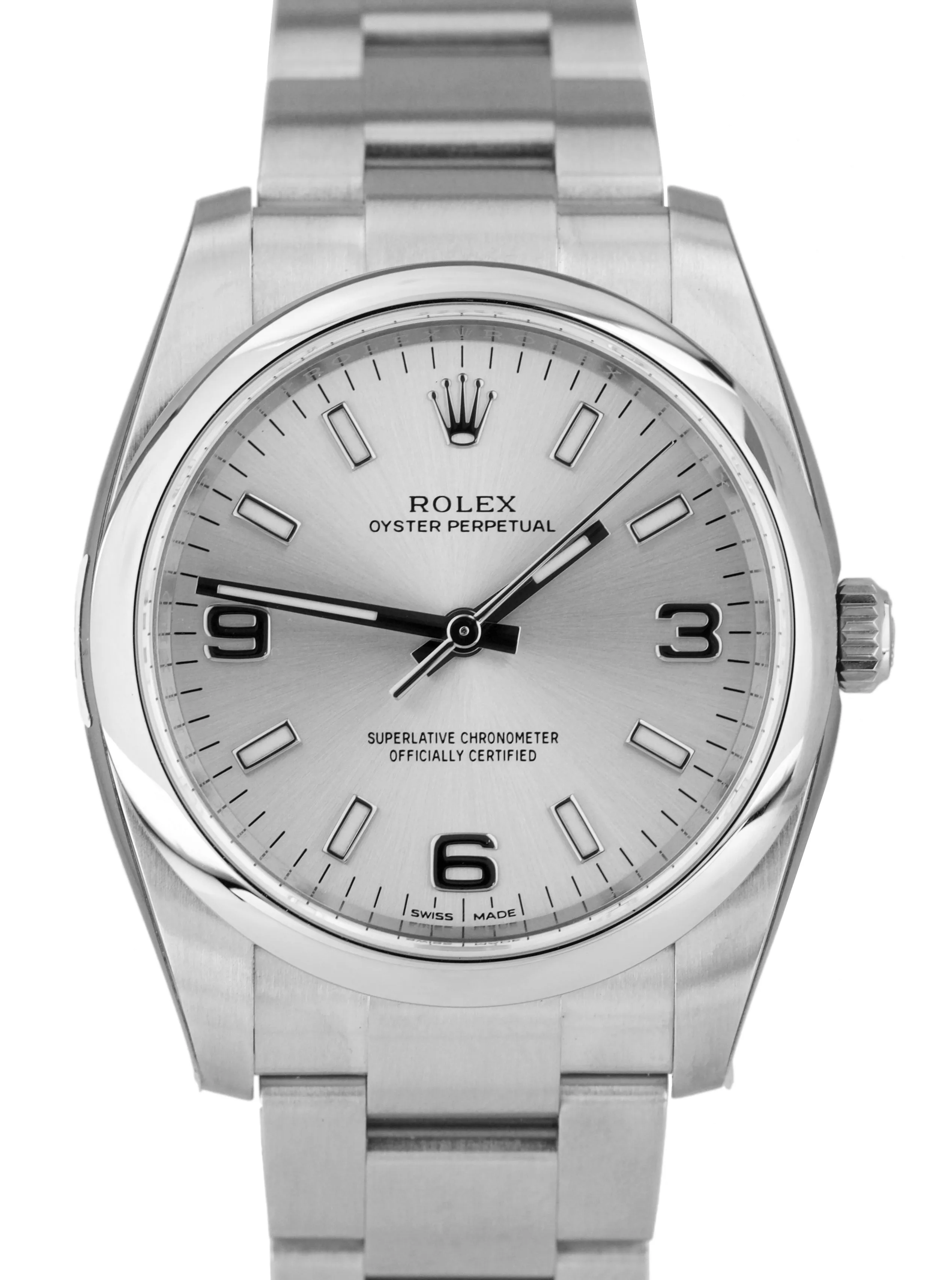 JULY 2020 NEW SEALED Rolex Oyster Perpetual Silver Stainless 34mm Watch 114200
