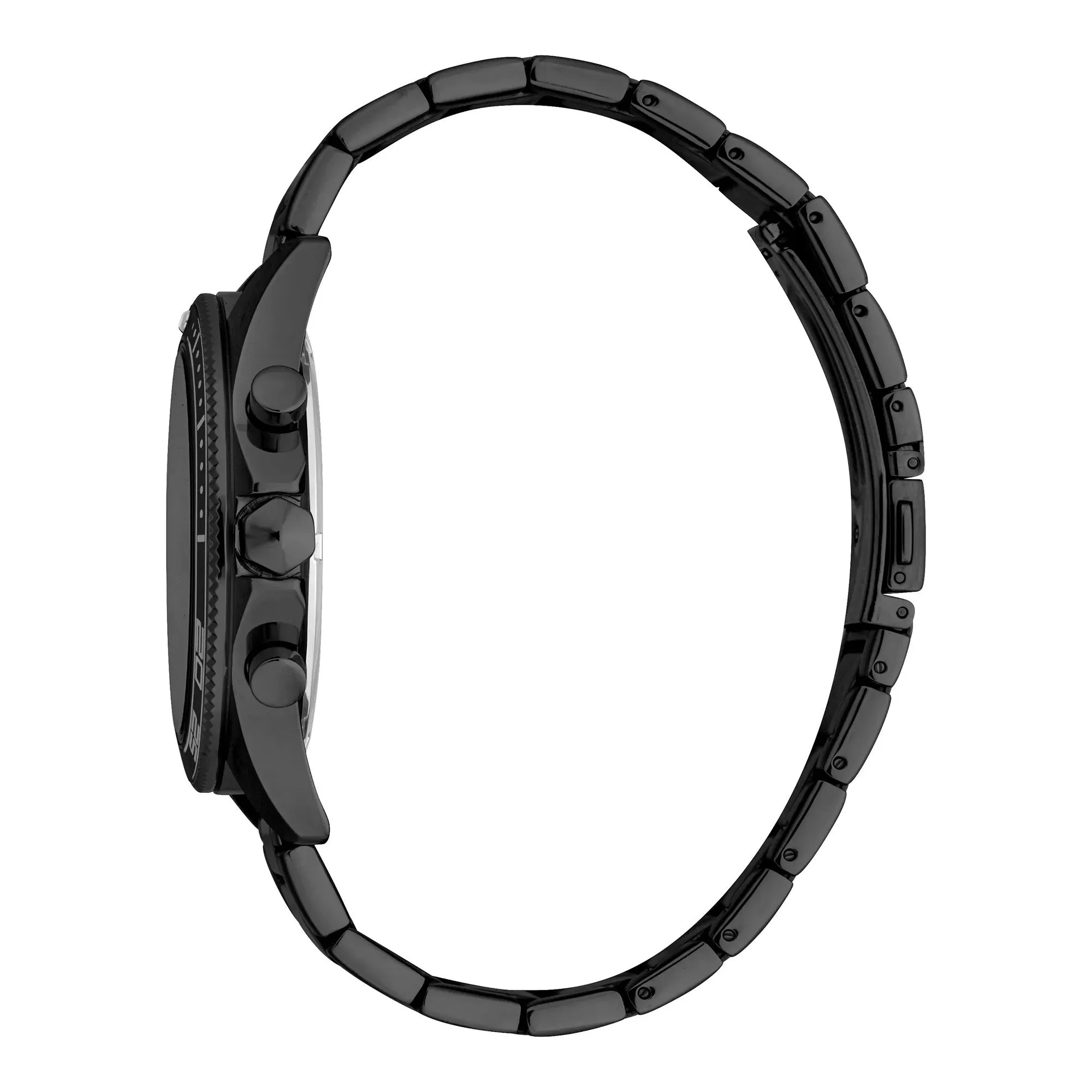 Just Cavalli Subversia Gents Turquoise Black Dial Black Color Case & Bracelet Watch