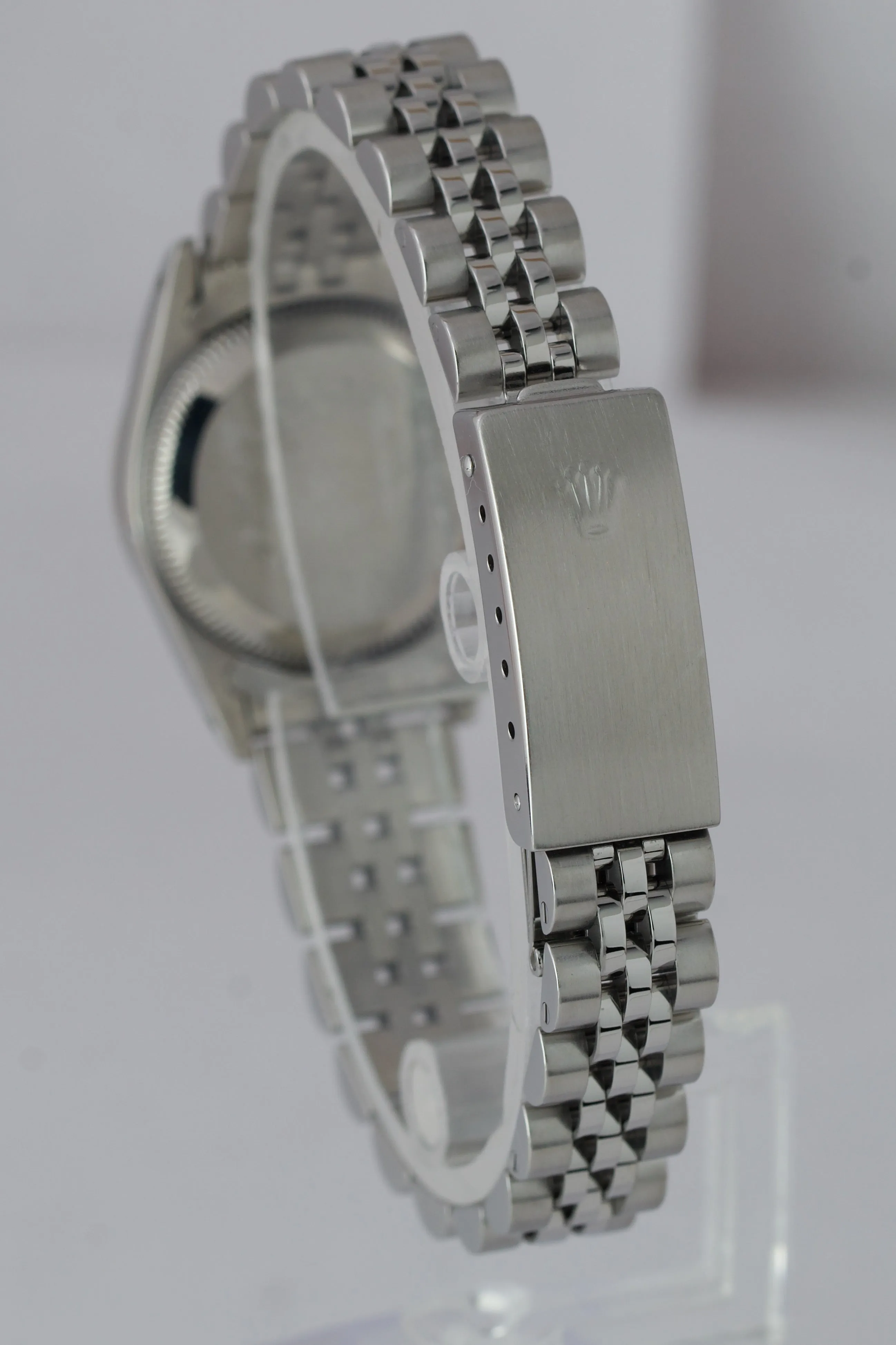 Ladies Rolex Oyster Perpetual 24mm Silver Jubilee Stainless Steel Watch 67194
