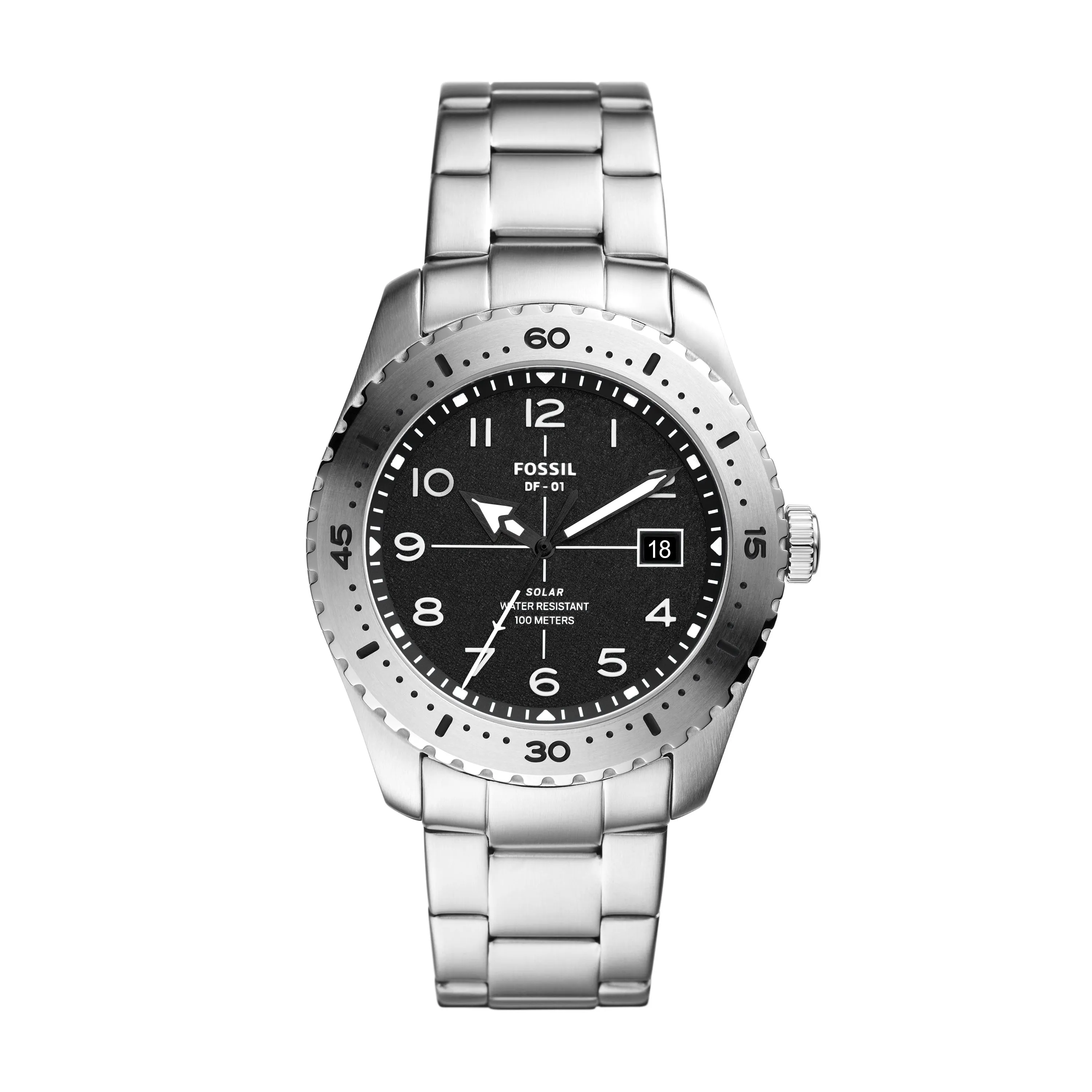 Limited Edition DF-01 Solar-Powered Stainless Steel Watch