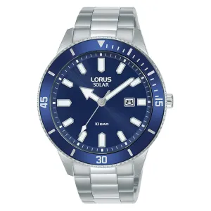 Lorus Blue Dial Solar Mens Watch RX313AX9
