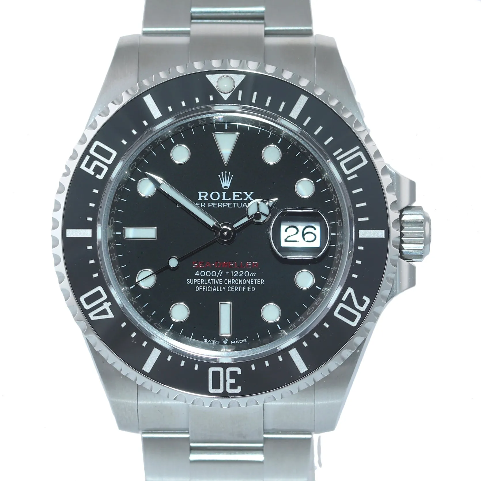 Mark II Rolex Red Sea-Dweller 43mm 126600 Steel Oyster Watch Box
