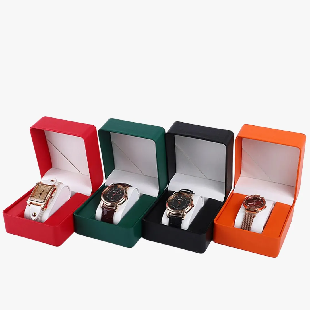 Mason | Single Watch Gift Box – Elegant PU Leather Case (Multiple Colors)