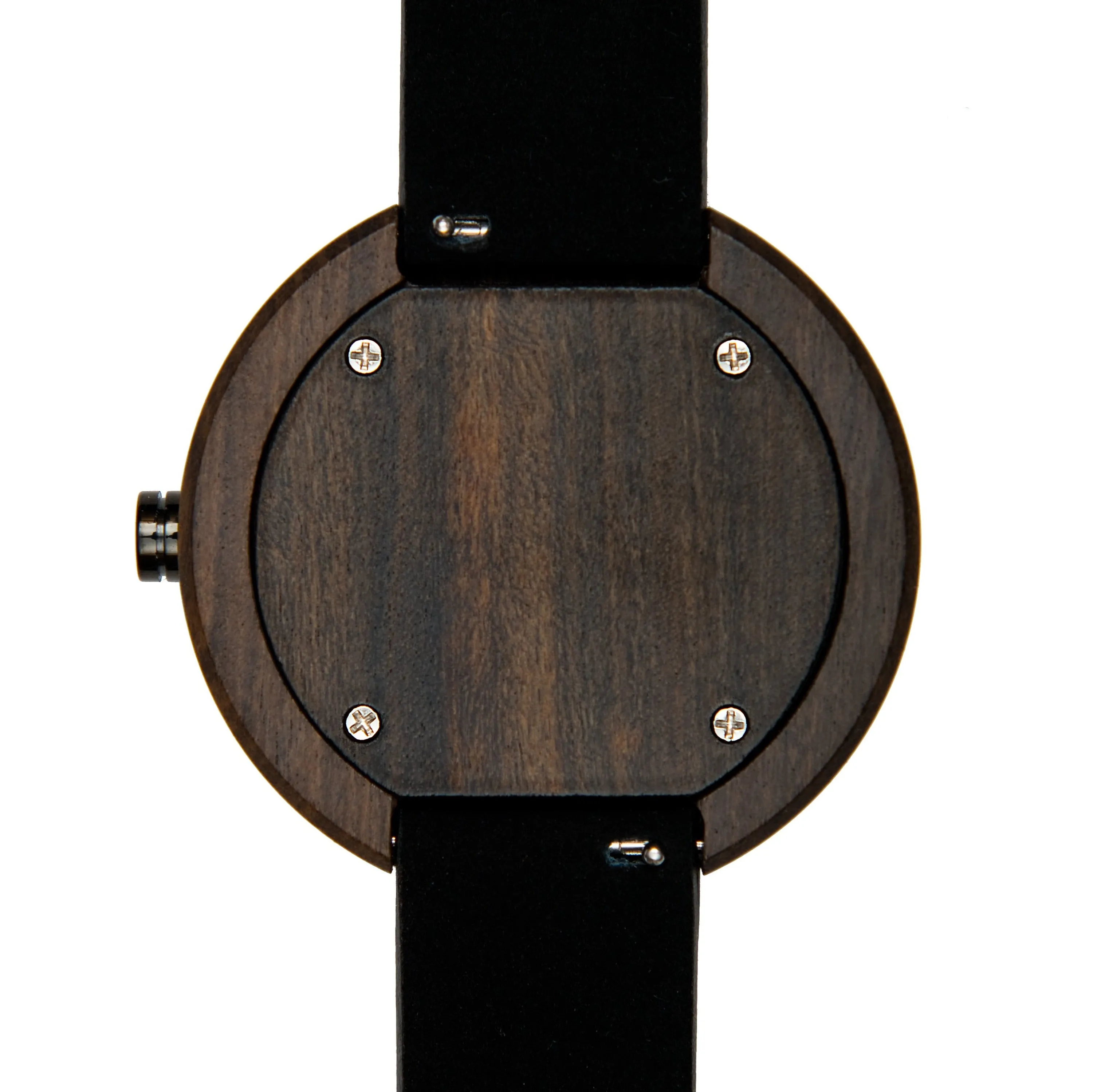 Maya Dark Sandalwood Multifunction Wood Watch - Slate Gray Dial, Sapphire Crystal, Japanese Quartz Movement | Explorer Series