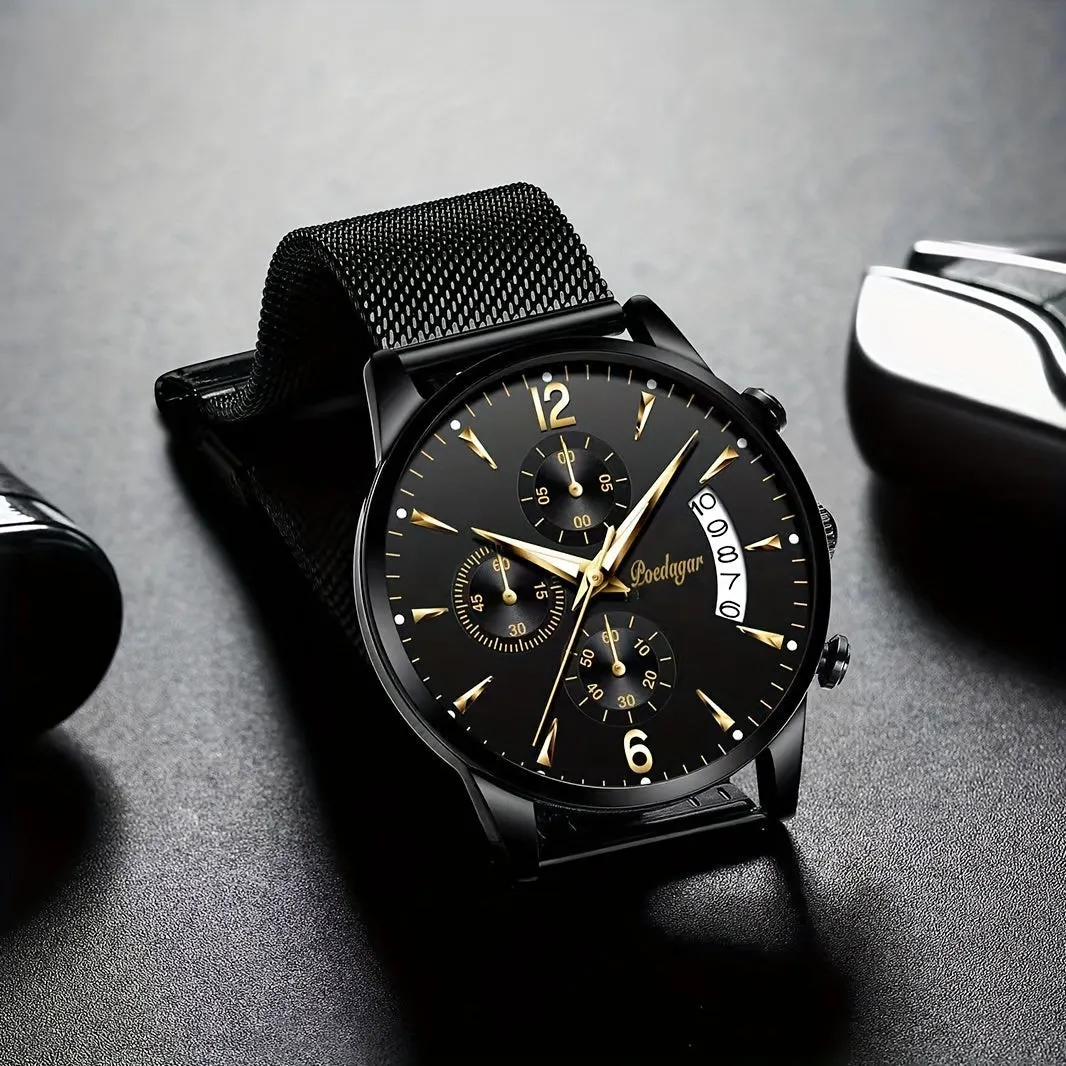Mens Waterproof Luminous Quartz Watch