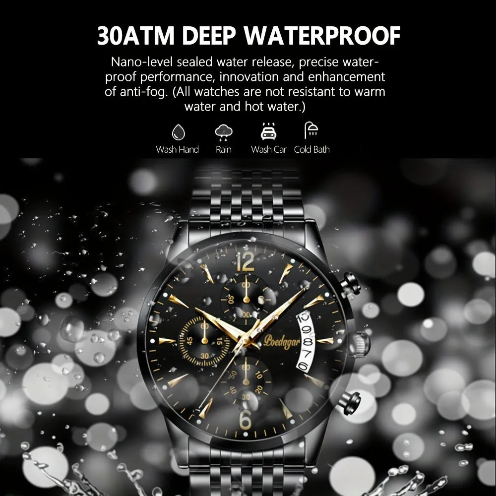 Mens Waterproof Luminous Quartz Watch