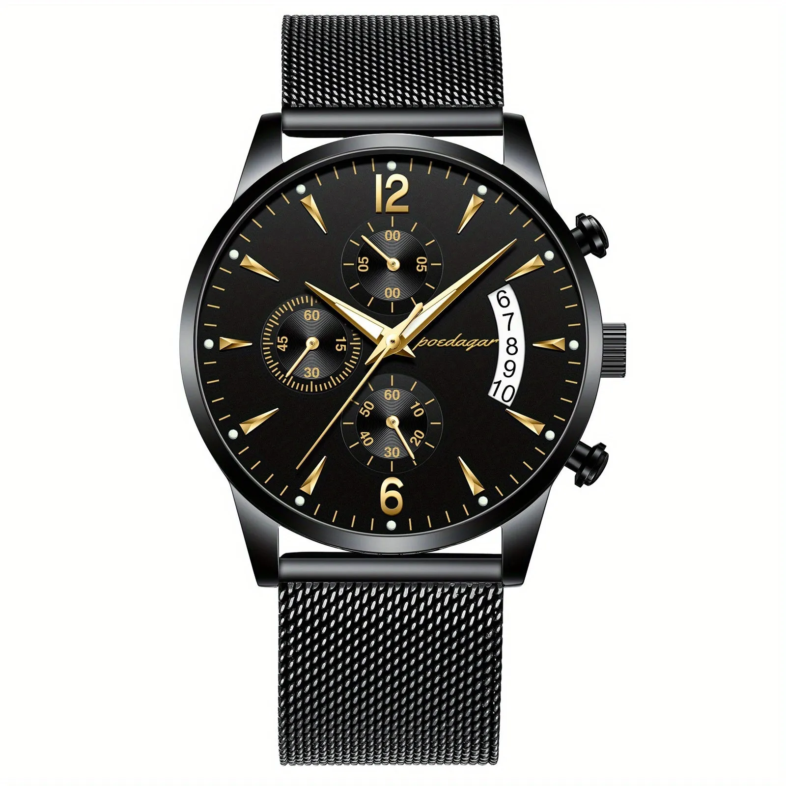 Mens Waterproof Luminous Quartz Watch