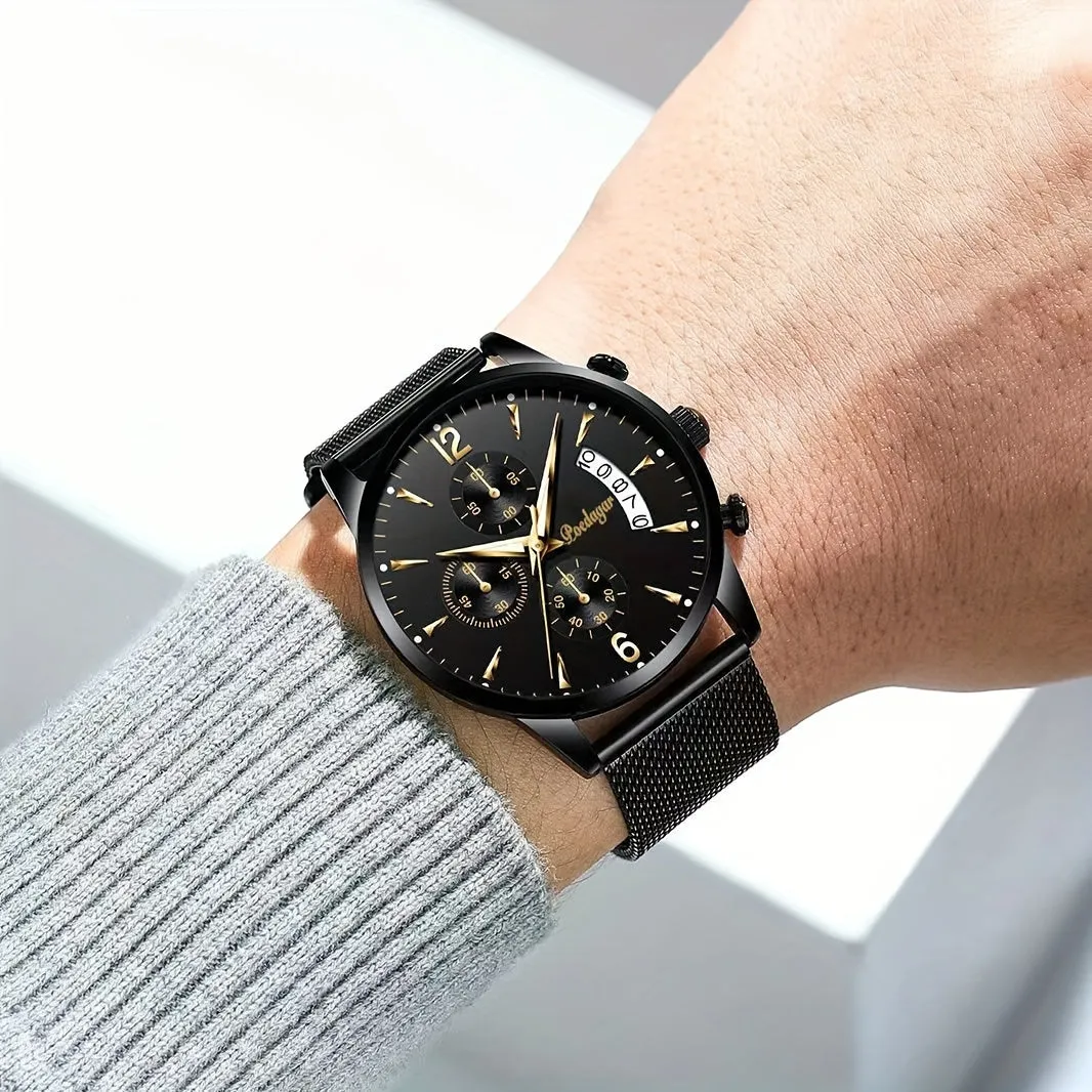 Mens Waterproof Luminous Quartz Watch