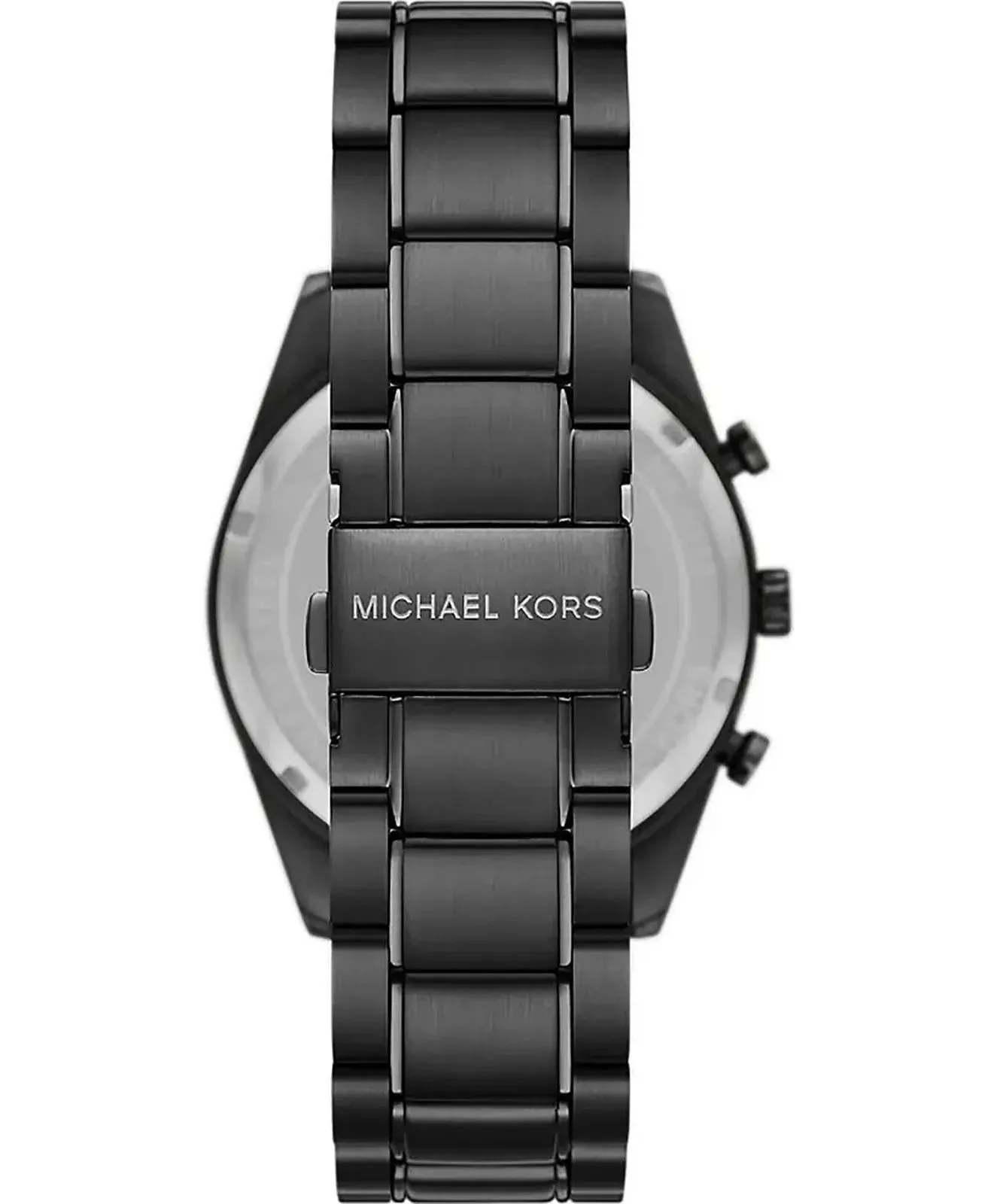 Michael Kors Accelerator Gents Chrono Black Dial Black Stainless Steel Watch