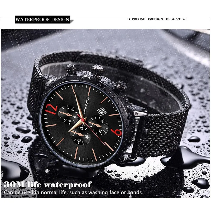 MINI FOCUS Men Watch Top Brand Luxury Men&#39;s Military Sports Quartz Watches Mens Casual Waterproof Wristwatch Erkek Kol Saati