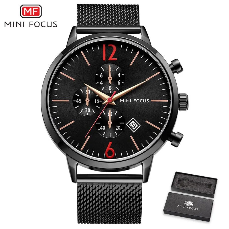 MINI FOCUS Men Watch Top Brand Luxury Men&#39;s Military Sports Quartz Watches Mens Casual Waterproof Wristwatch Erkek Kol Saati