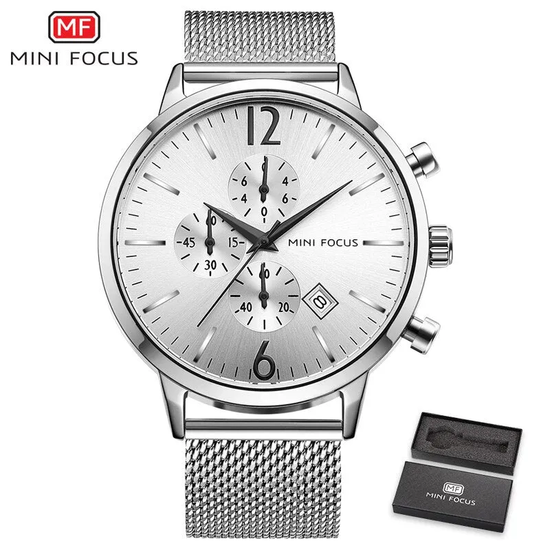 MINI FOCUS Men Watch Top Brand Luxury Men&#39;s Military Sports Quartz Watches Mens Casual Waterproof Wristwatch Erkek Kol Saati