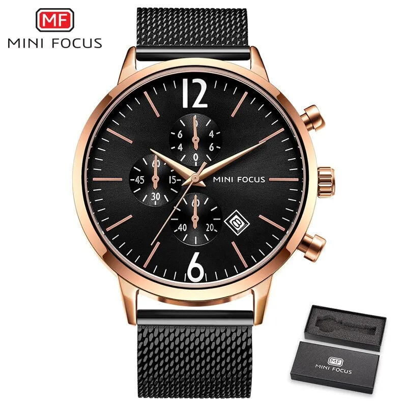 MINI FOCUS Men Watch Top Brand Luxury Men&#39;s Military Sports Quartz Watches Mens Casual Waterproof Wristwatch Erkek Kol Saati