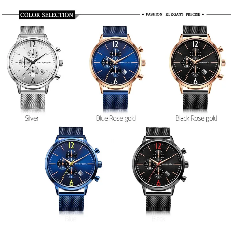 MINI FOCUS Men Watch Top Brand Luxury Men&#39;s Military Sports Quartz Watches Mens Casual Waterproof Wristwatch Erkek Kol Saati