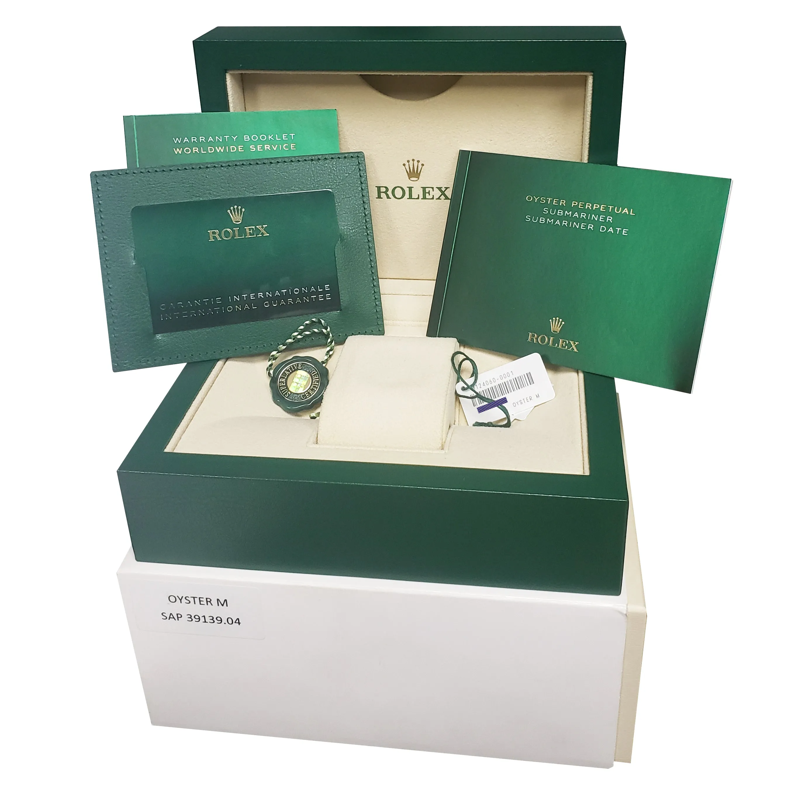 MINT 2021 Rolex Submariner 41mm No-Date Black Ceramic Stainless Watch 124060