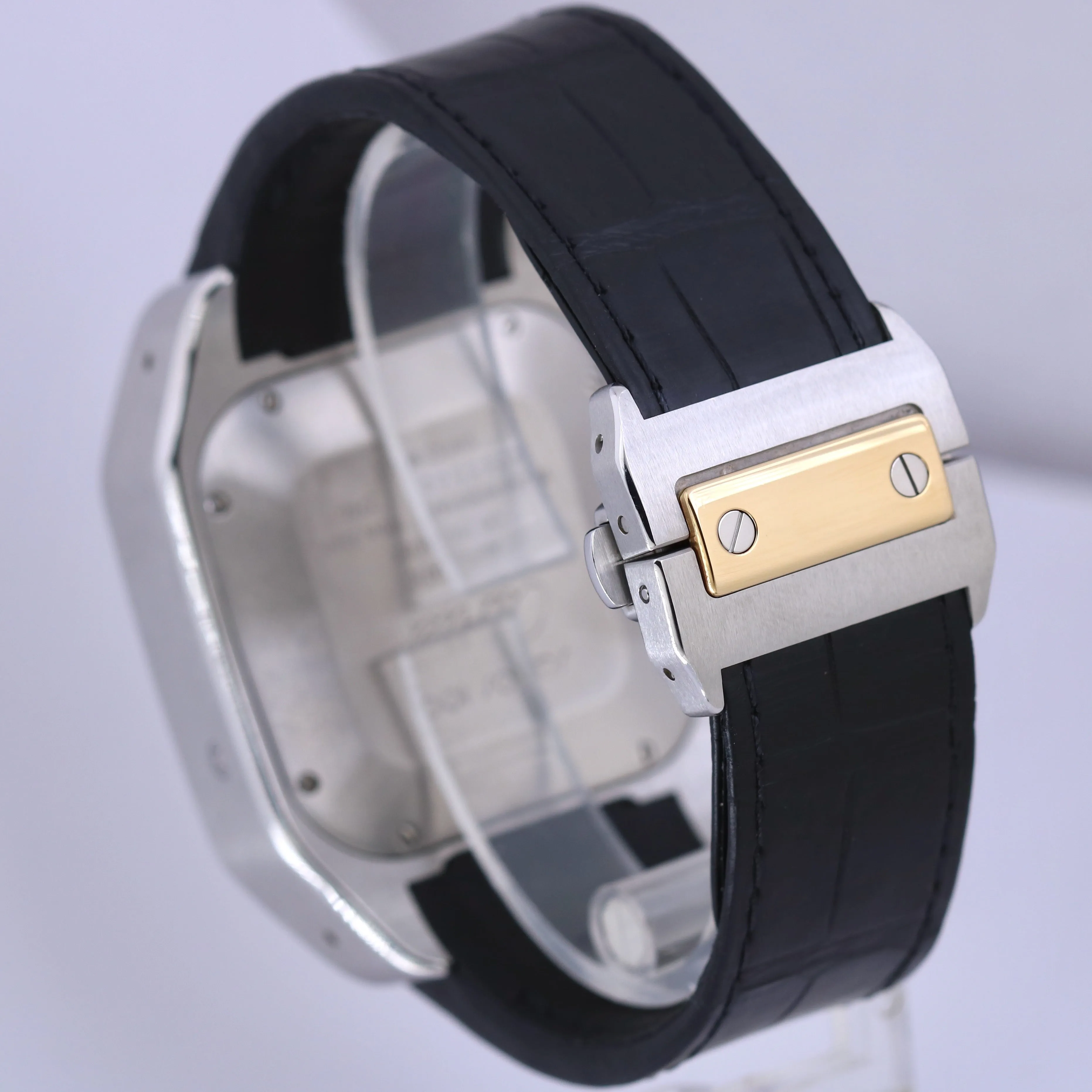MINT Men's Cartier Santos 100 XL Chronograph 2740 Two Tone Gold Steel 41mm BOX
