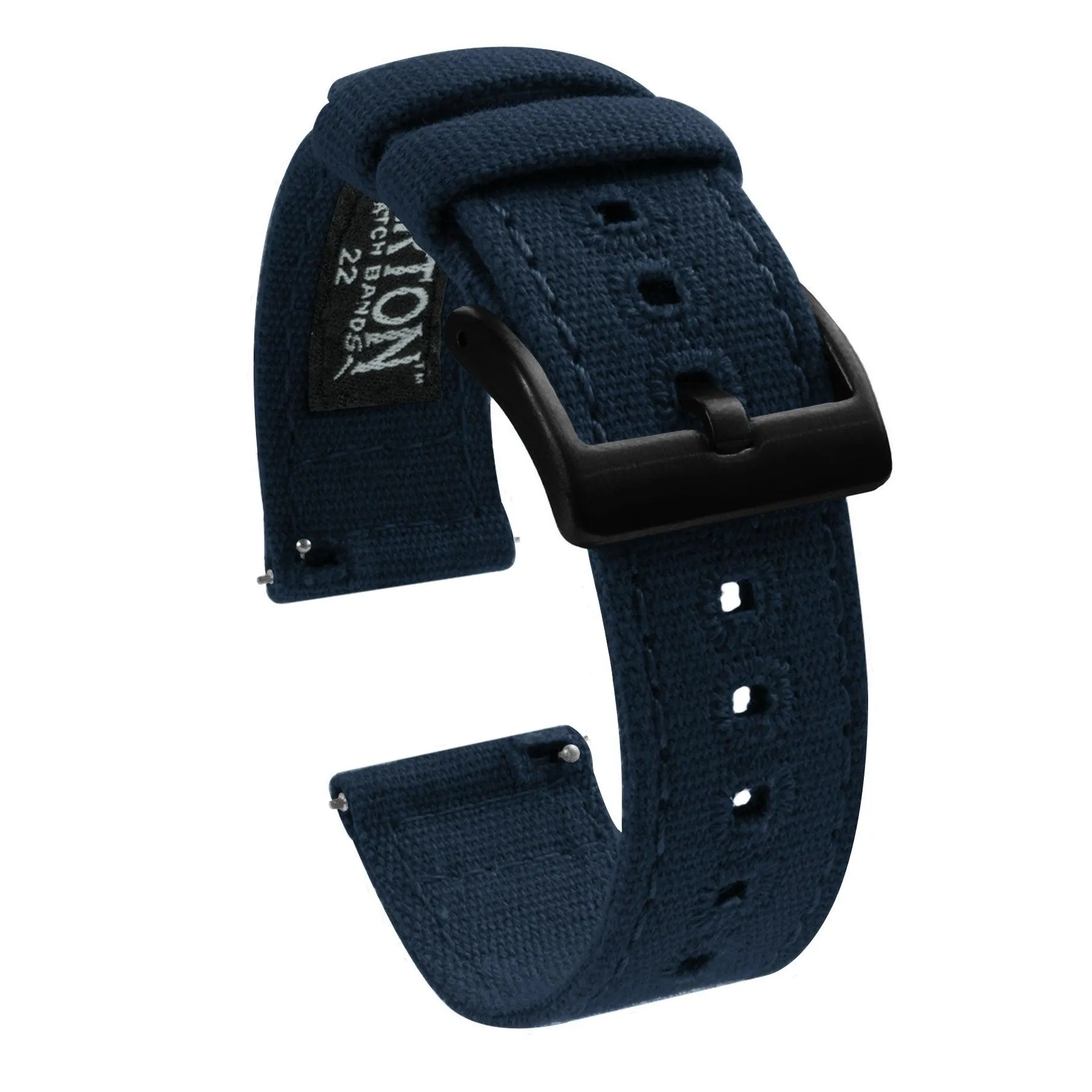 Navy Blue | Crafted Canvas by Barton Watch Bands