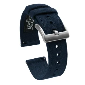 Navy Blue | Crafted Canvas by Barton Watch Bands