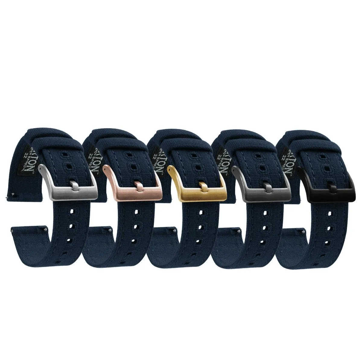 Navy Blue | Crafted Canvas by Barton Watch Bands