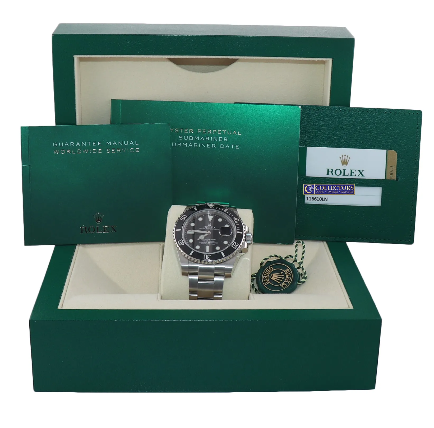 NEW 2020 Rolex Submariner Date 116610 Steel Black Dial Ceramic Bezel Watch Box