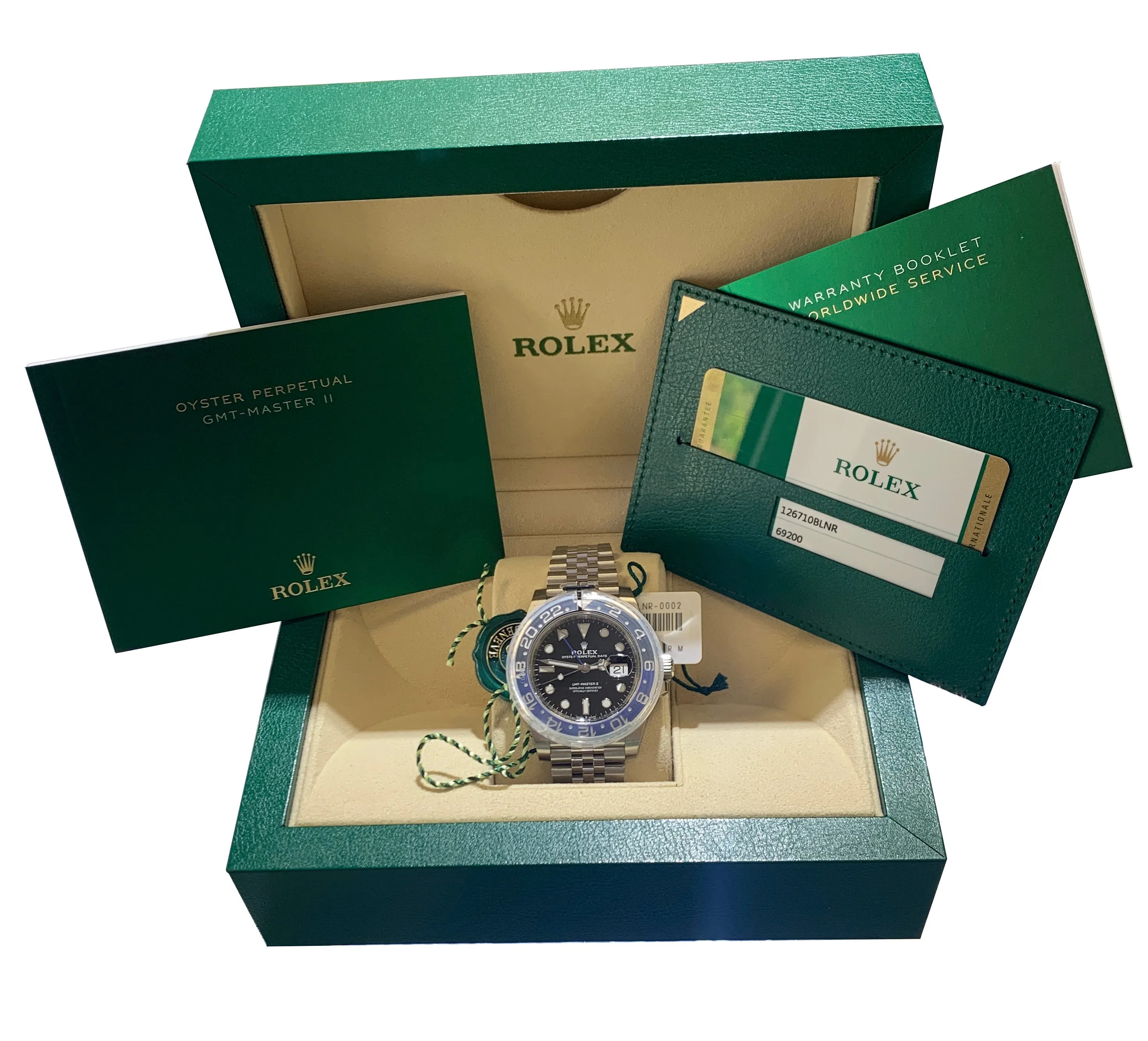 NEW SEPTEMBER 2019 Rolex GMT Master II Batman Black Blue SS Ceramic 126710 BLNR