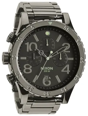 Nixon 48-20 Chrono Polished Gunmetal Lum Men's Watch Men's Watch A486-1885