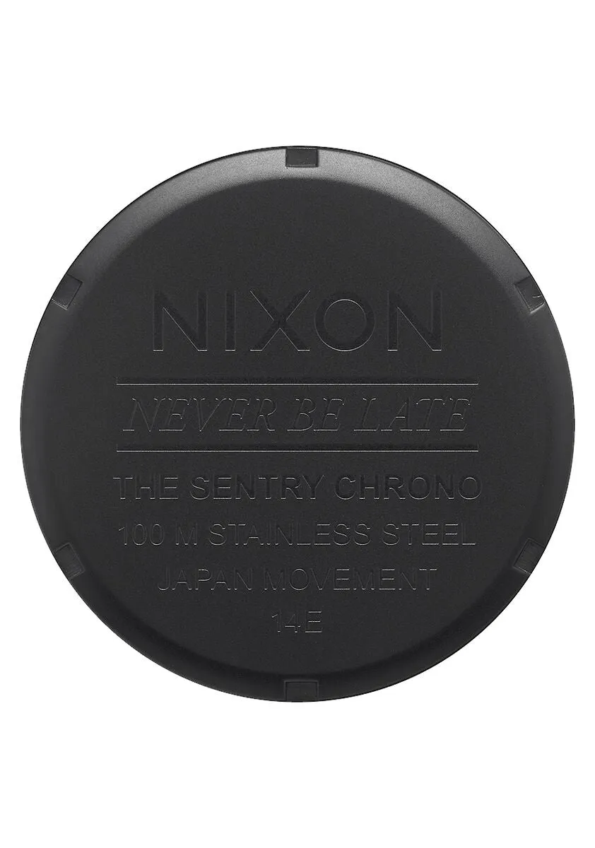 Nixon Sentry Chronograph Stainless Steel Black Dial  Men's Watch A386-1041