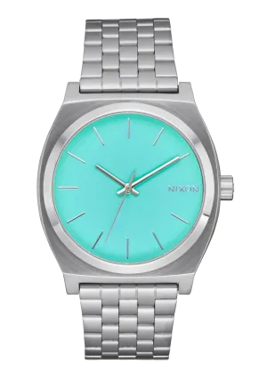 NIXON Time Teller Stainless with Turquoise Dial A045-2084