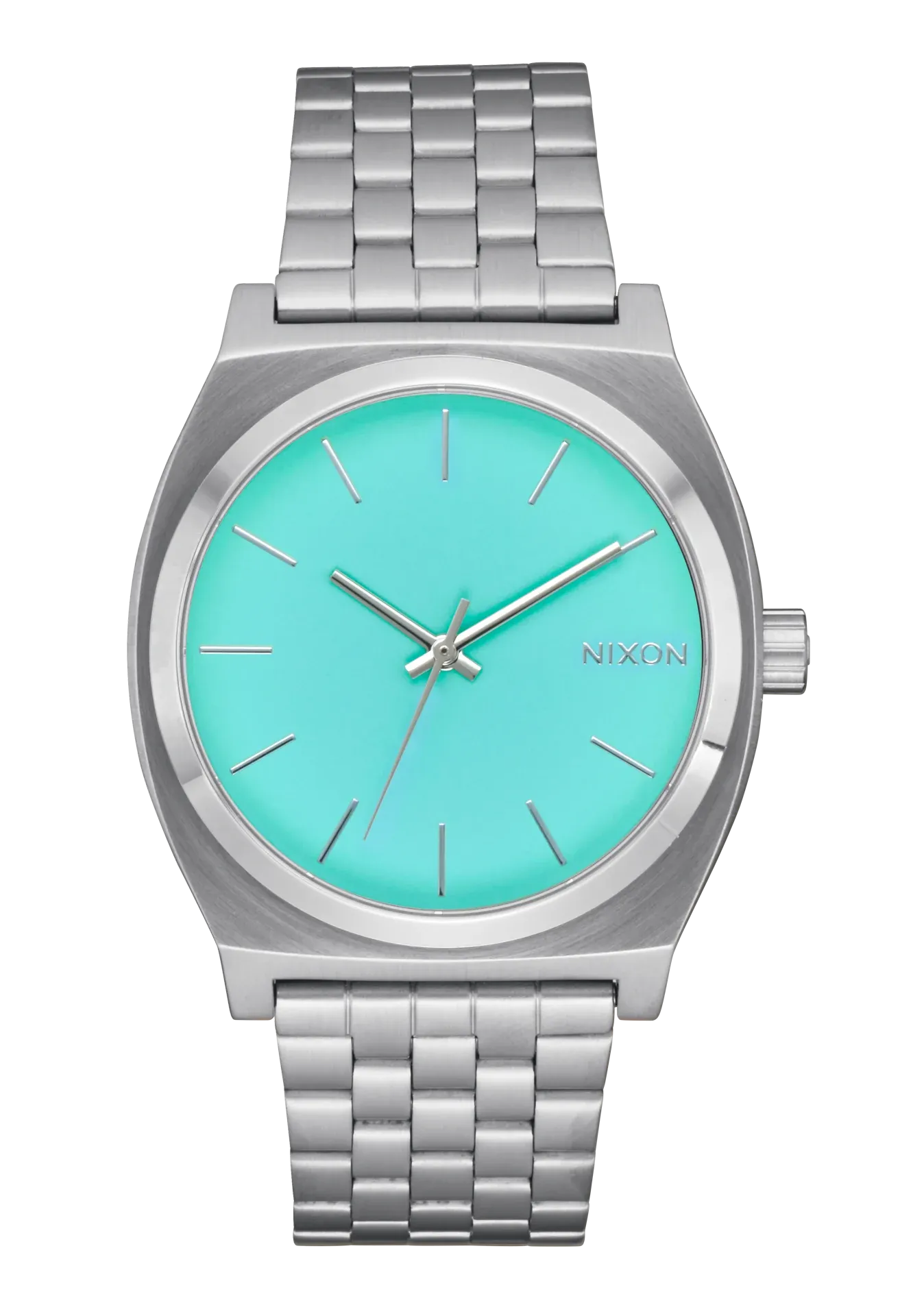 NIXON Time Teller Stainless with Turquoise Dial A045-2084