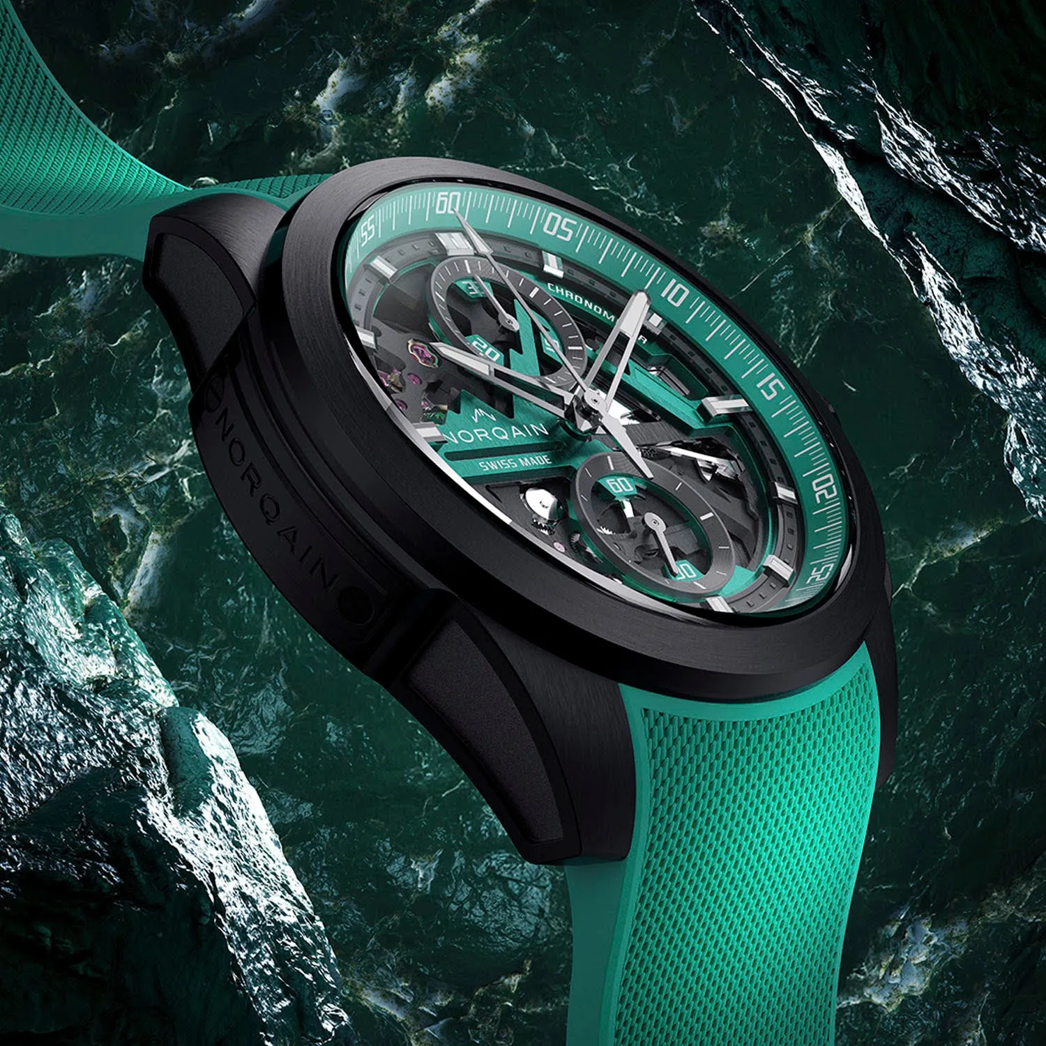 NORQAIN Independence Skeleton Chrono Limited EditionAutomatic – NNT3200BLC/JD326/322CHJDR.20T