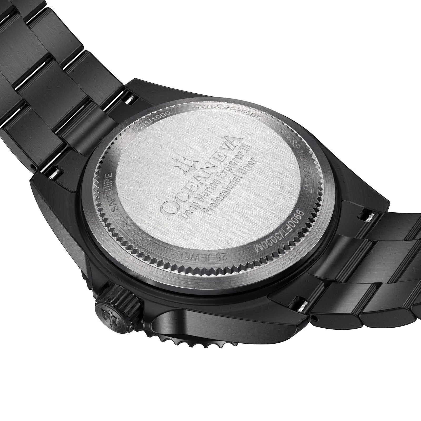 Oceaneva Deep Marine Explorer III Automatic 3000M Pro Diver Black White Mother Of Pearl Limited Edition