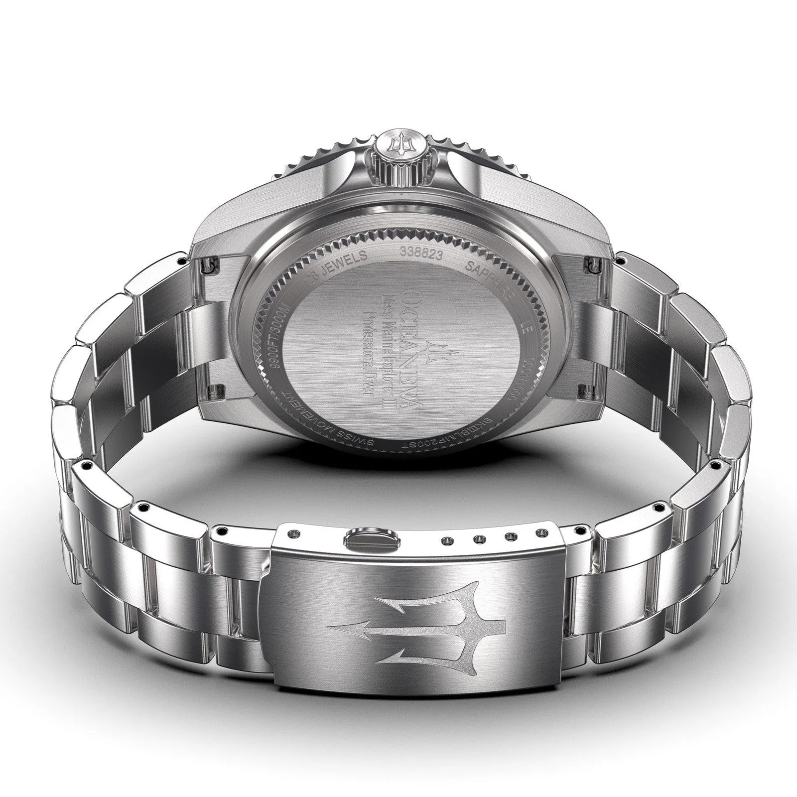 Oceaneva Deep Marine Explorer III Automatic 3000M Pro Diver Blue Mother Of Pearl Limited Edition