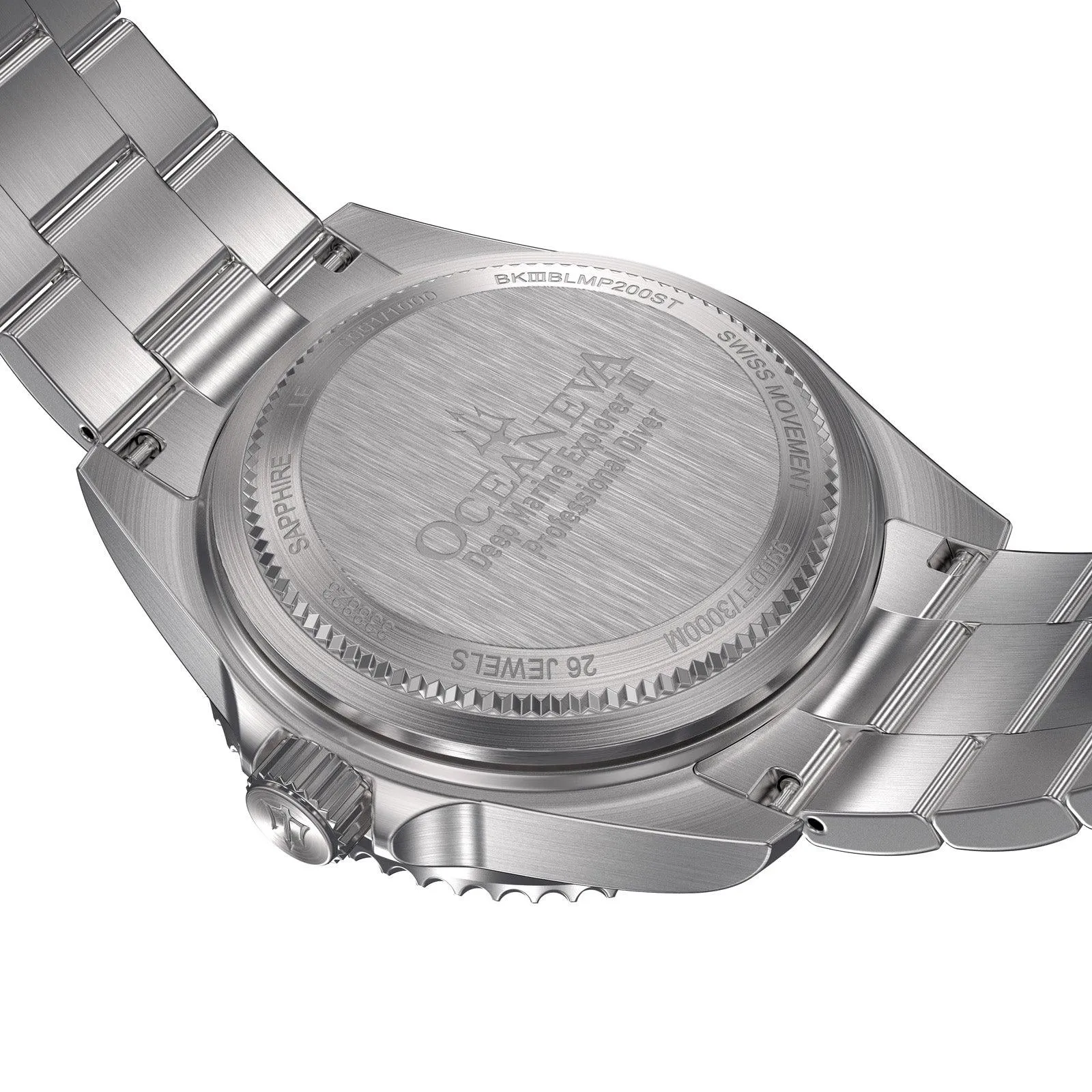 Oceaneva Deep Marine Explorer III Automatic 3000M Pro Diver Blue Mother Of Pearl Limited Edition