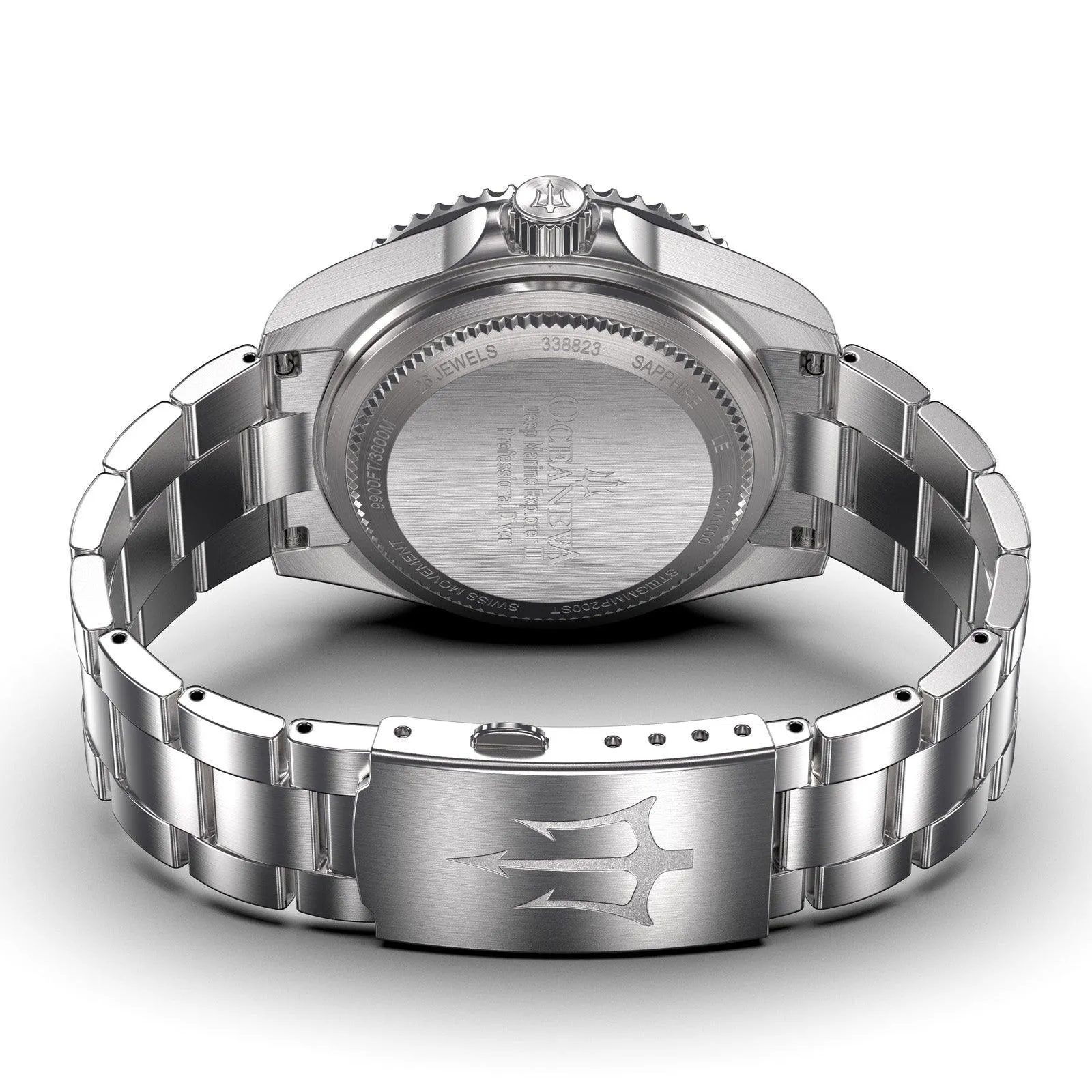 Oceaneva Deep Marine Explorer III Automatic 3000M Pro Diver Gunmetal Gray Mother Of Pearl Limited Edition