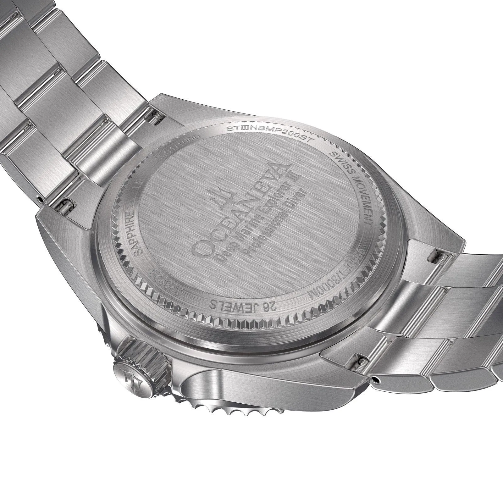 Oceaneva Deep Marine Explorer III Automatic 3000M Pro Diver Navy Mother Of Pearl Limited Edition