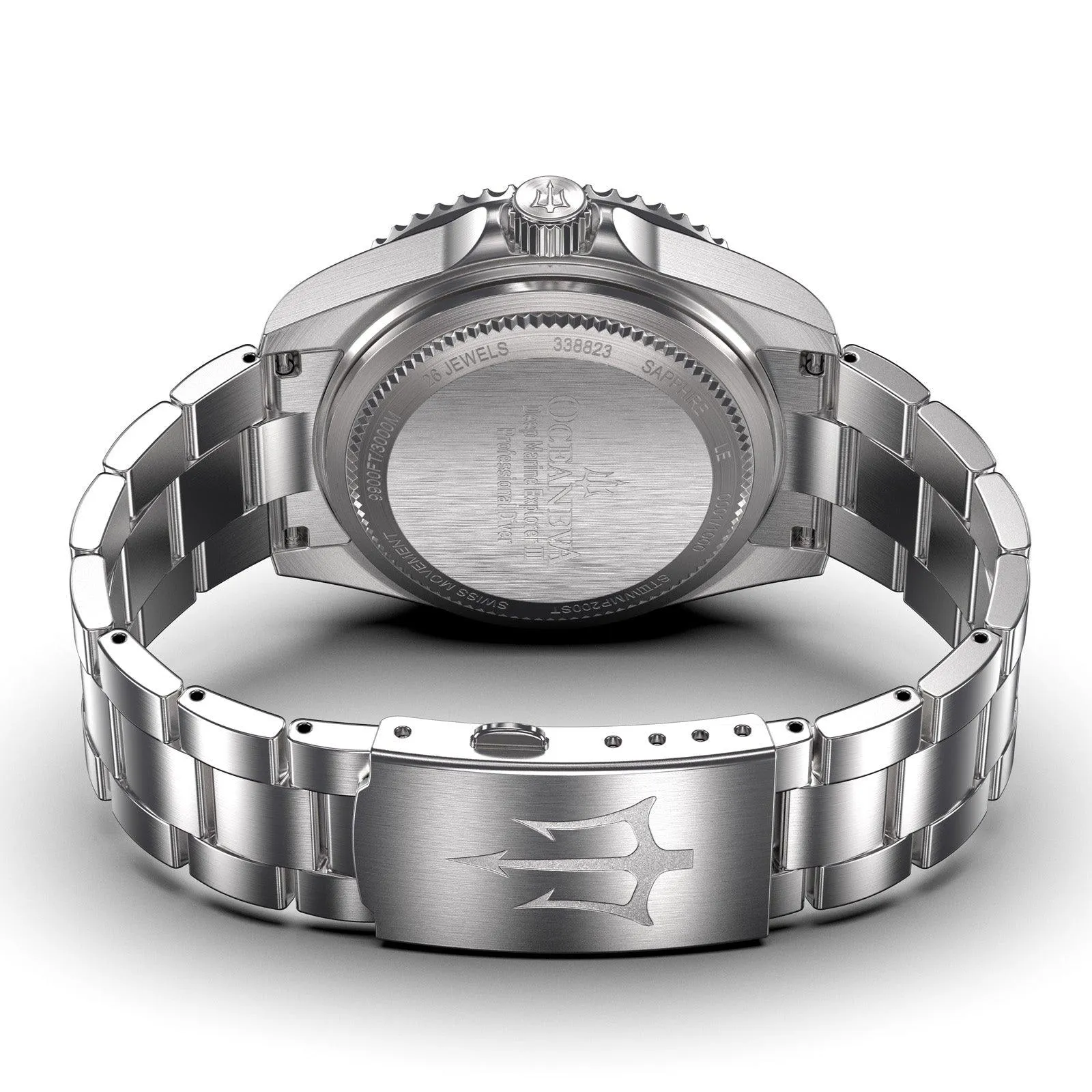 Oceaneva Deep Marine Explorer III Automatic 3000M Pro Diver White Mother Of Pearl Limited Edition*