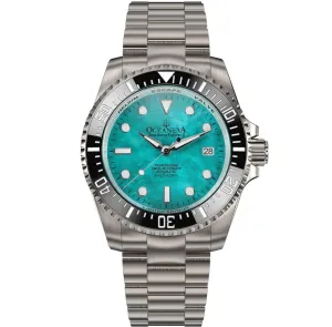 Oceaneva Titanium Deep Marine Explorer II Automatic 1250M Aquamarine Mother of Pearl Limited Edition