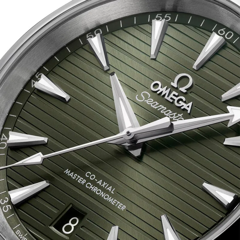 Omega Seamaster Aqua Terra 150M Steel on Rubber 38mm Green - 220.12.38.20.10.001