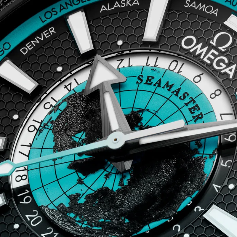 Omega Seamaster Planet Ocean 600M 45.5mm Black Ceramic Turquoise - 215.92.46.22.01.006